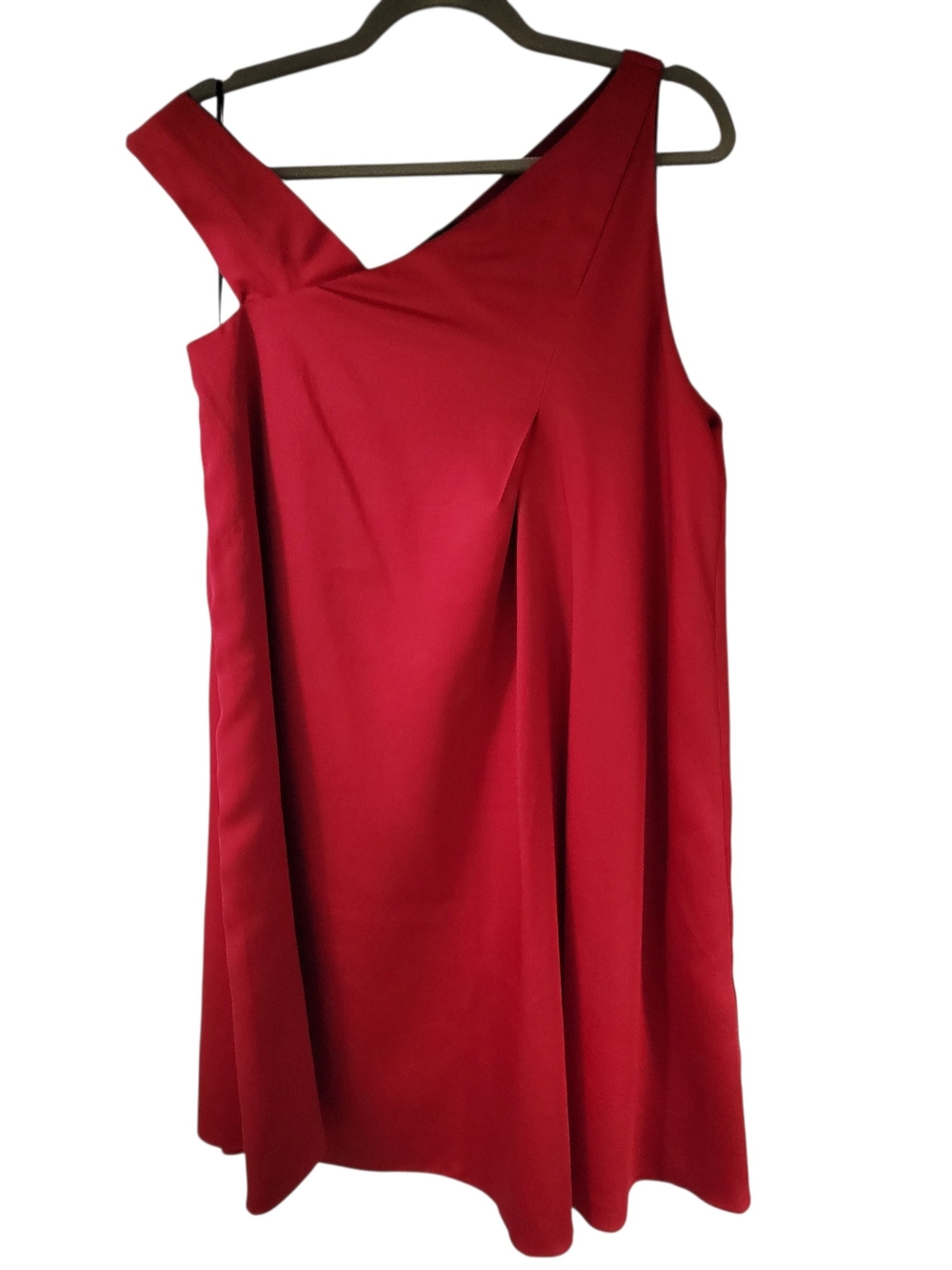 Topshop One-Shoulder Asymmetrical Twist Sleeve Red Cocktail Dress Size 8